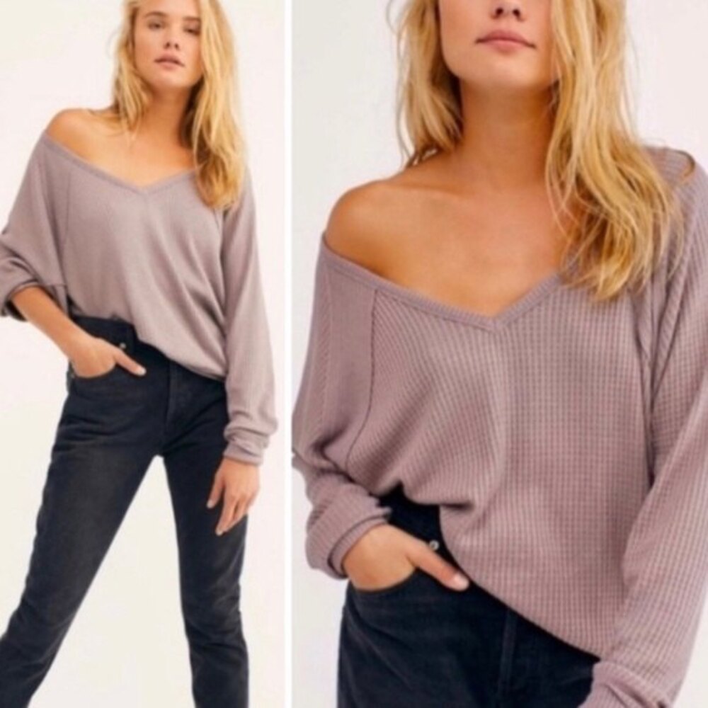 Free People We the Free Santa Clara Thermal Top Size M